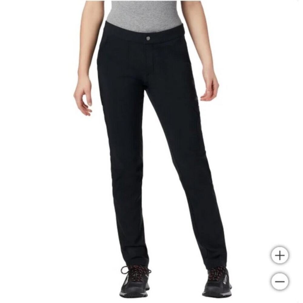 Columbia Black Straight Leg Active Fit Lined Pants Size 10 Nwt